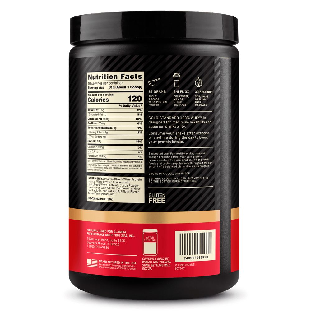 Optimum Nutrition Whey Protein Gold Standard X 310 Gramos