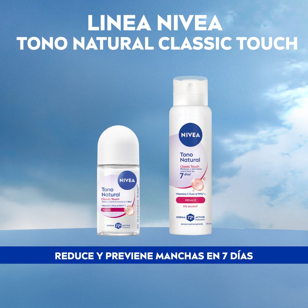 Nivea Tono Natural Classic Touch Desodorante Roll On
