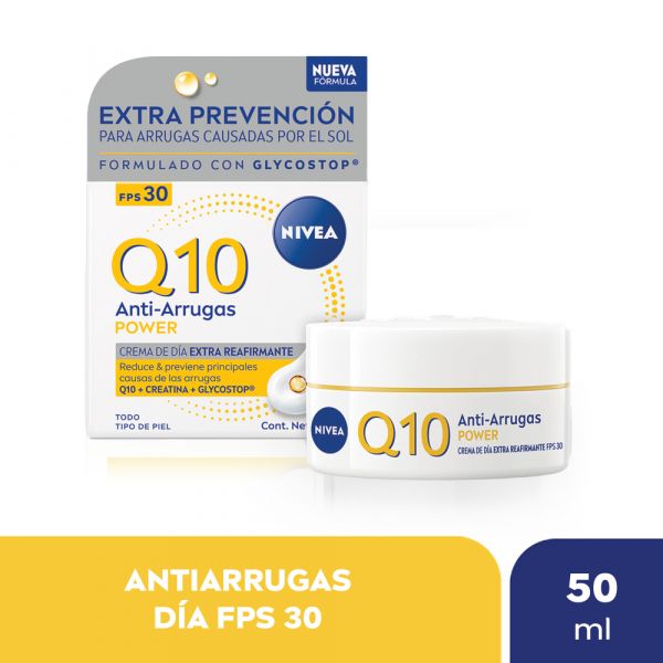 Nivea Q10 Power Crema Facial Antiedad De Día Fps30