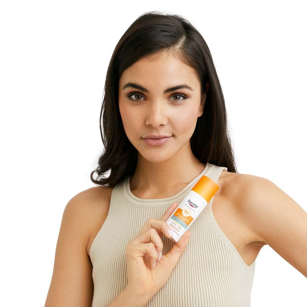 Eucerin Oil Control Toque Seco Protector Solar Fps50+ Color