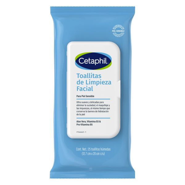 Cetaphil Toallitas De Limpieza Facial Piel Sensible