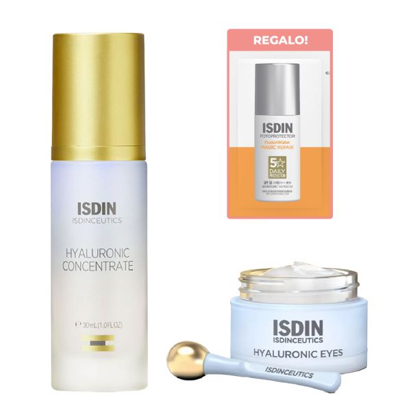Combo Isdin Serum Hidratante Y Contorno De Ojos Con ácido Hialurónico + Regalo
