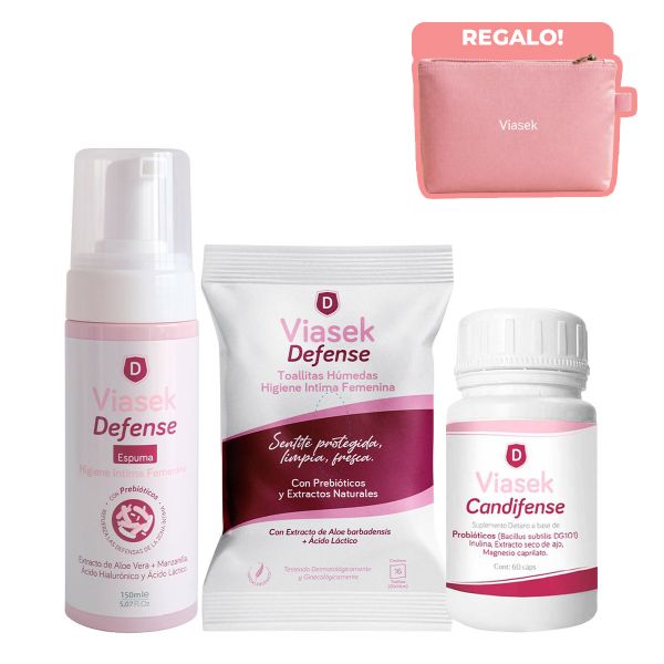 Combo Viasek Defense + Candifense Bienestar Femenino + Regalo