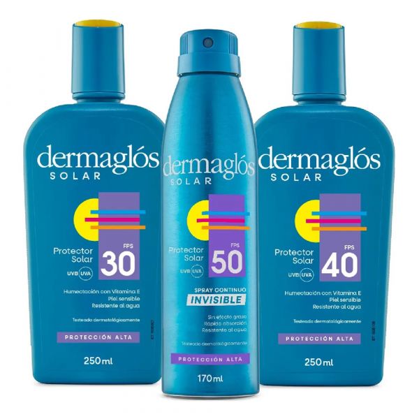 Dermaglós Solar Combo Protección Completa Adultos
