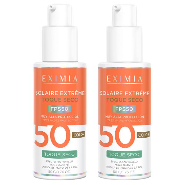 Pack 2 Eximia Solaire Extreme Fps 50 Toque Seco Color