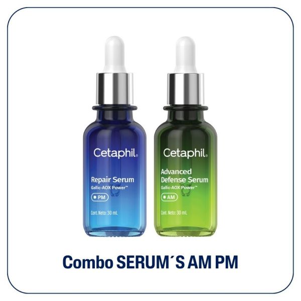 Combo Cetaphil Sérums Daily Defense + Repair & Renew