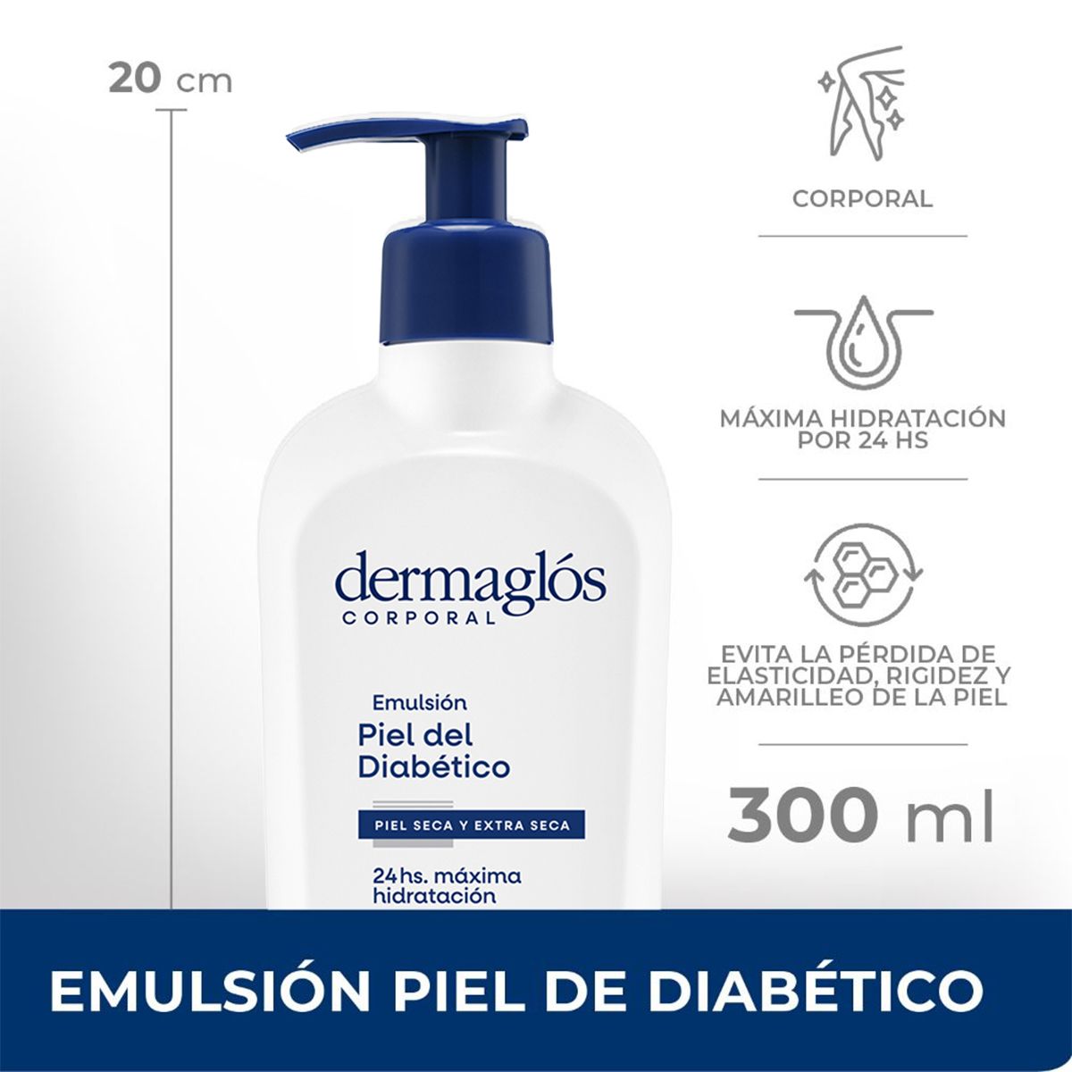 Dermaglós Corporal Emulsión Piel Del Diabético X 300ml