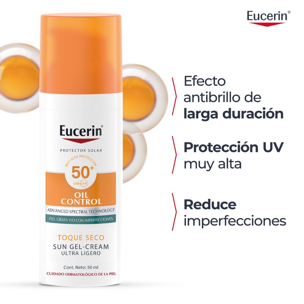 Eucerin Sun Oil Control Gel Toque Seco Fps50+ Protector Solar