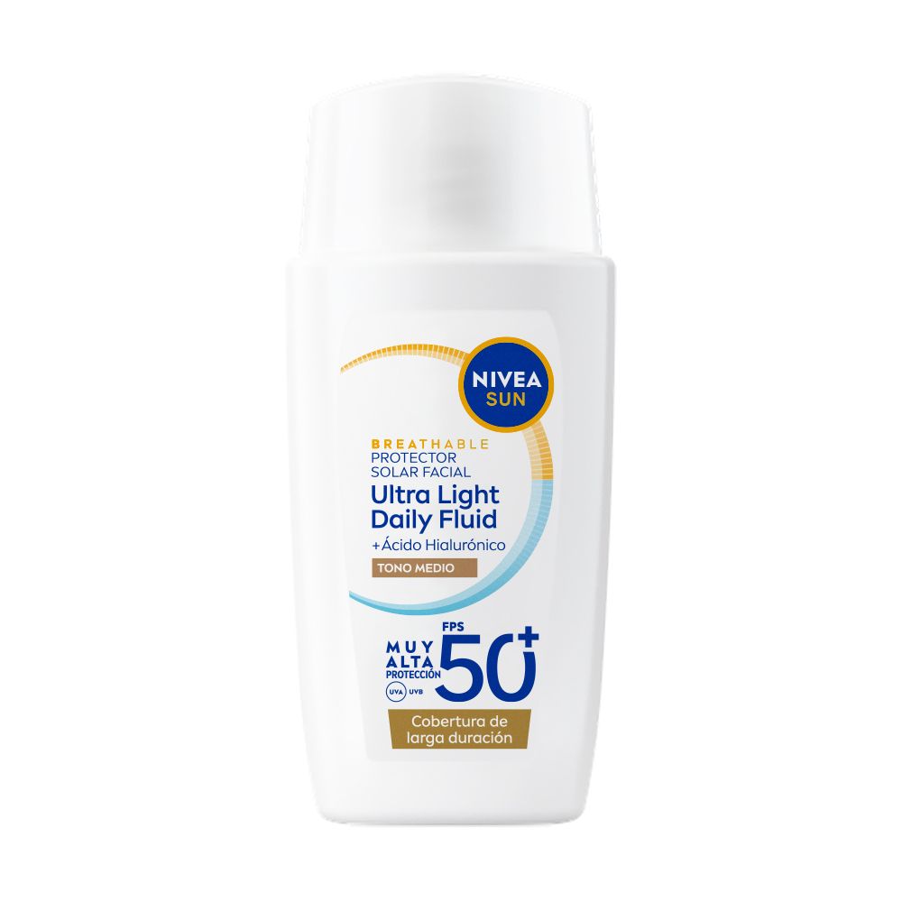 Nivea Sun Ultra Light Daily Fluid Protector Solar Facial Color