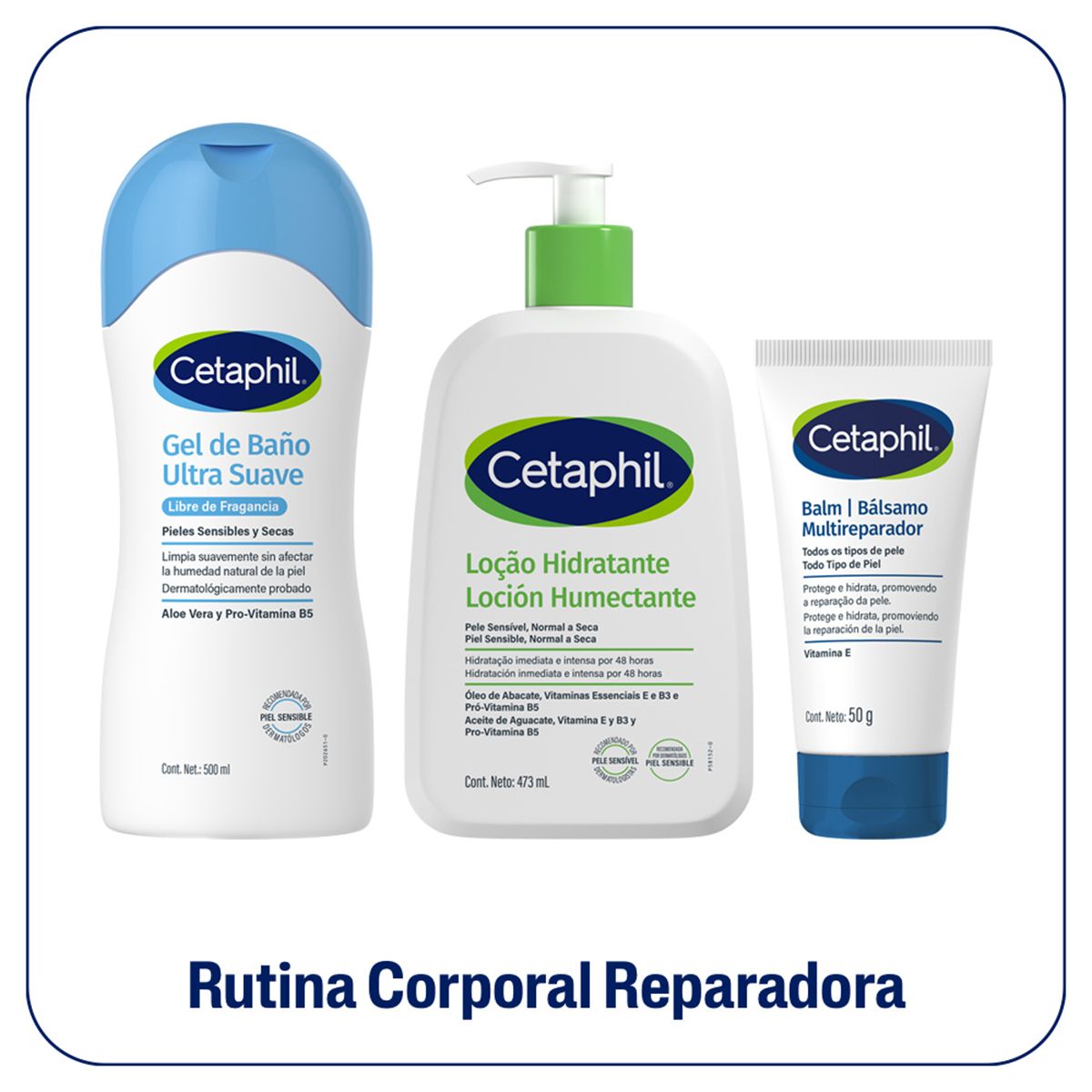 Rutina Cetaphil Corporal Reparadora