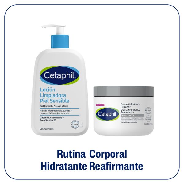 Rutina Cetaphil Reafirmante Piel Sensible
