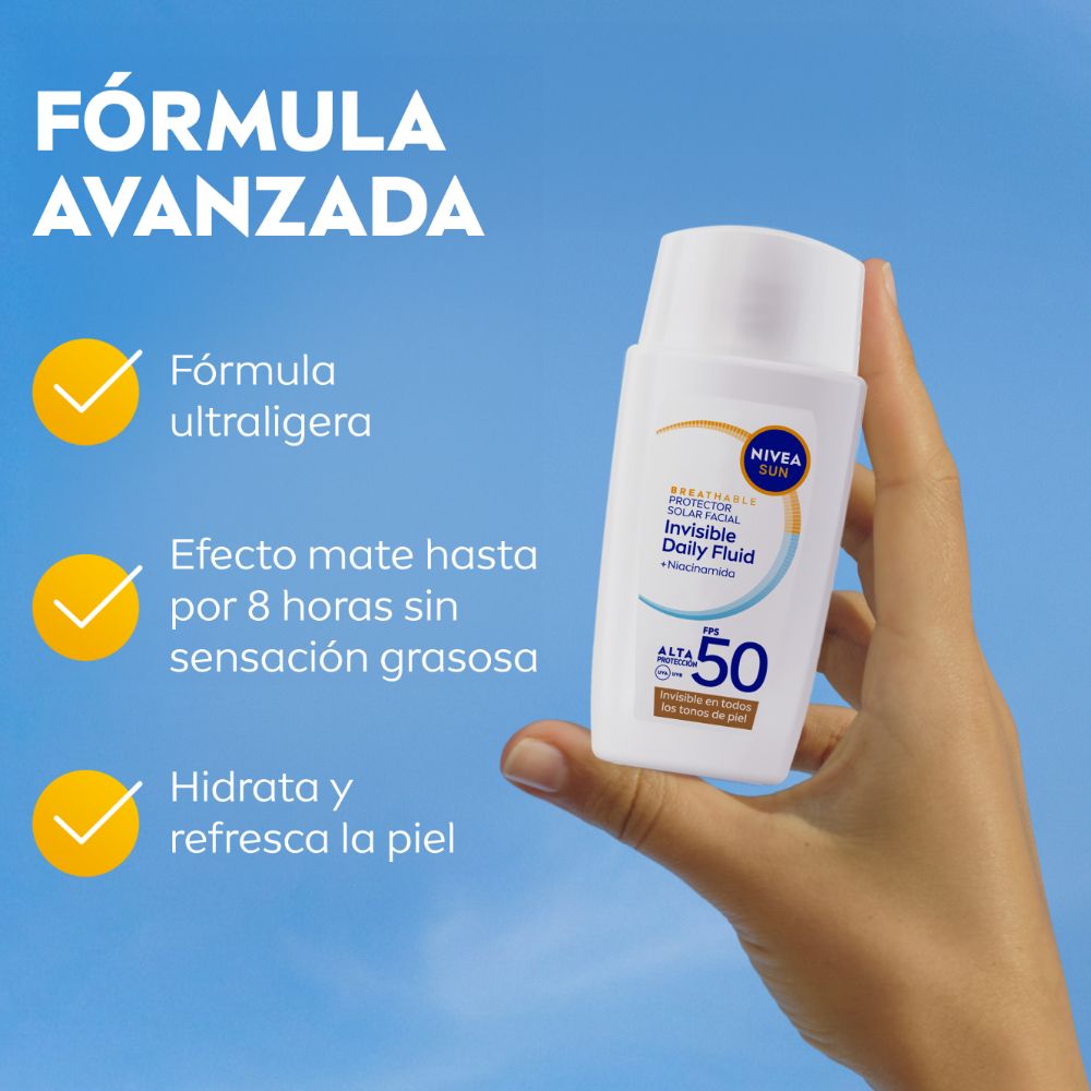 Nivea Sun Invisible Daily Fluid Protector Solar Facial