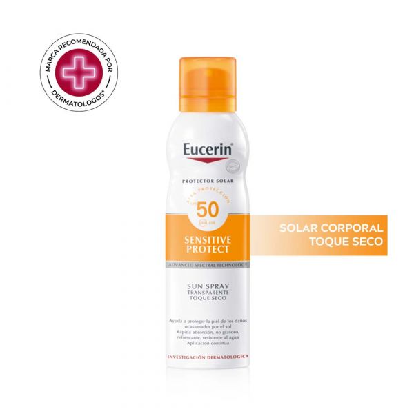 Eucerin Toque Seco Fps50 Protector Solar Corporal En Spray