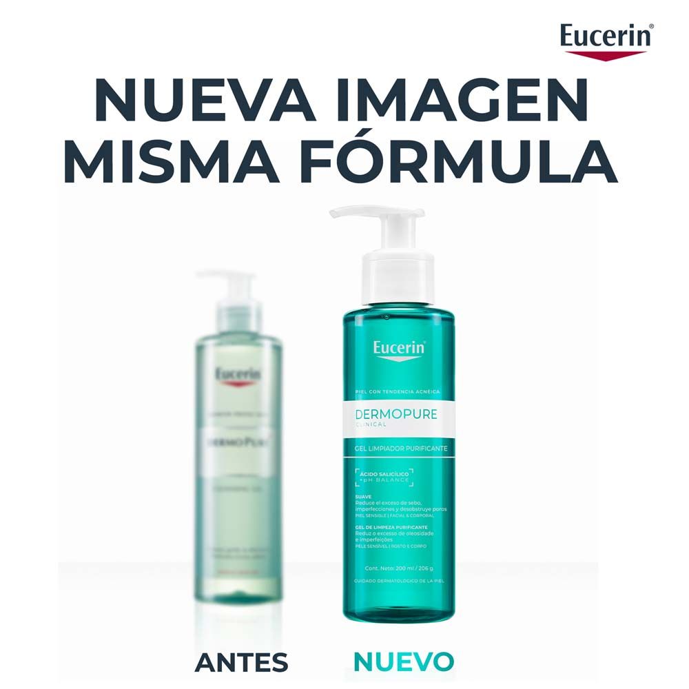 Eucerin Dermopure Oil Control Gel Limpiador X 200ml