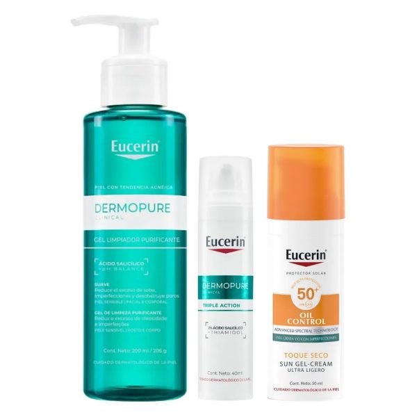 Eucerin Rutina Para Piel Grasa Acneica Con Manchas