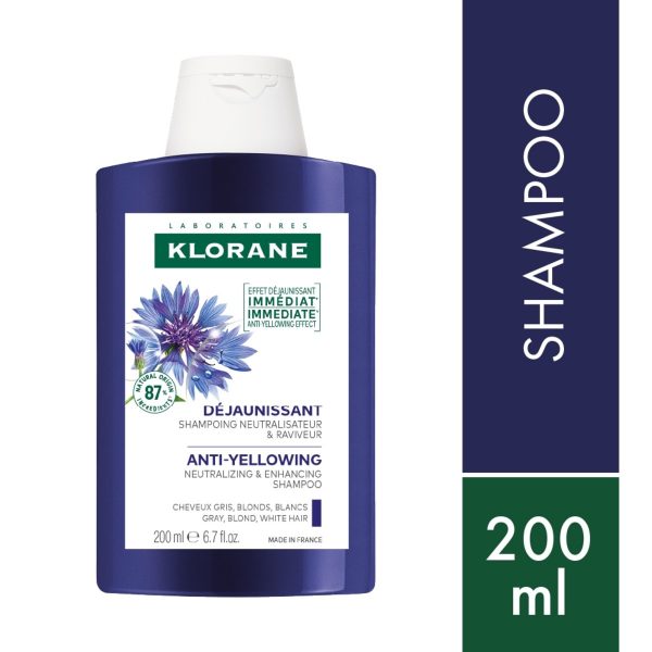 Klorane Centáurea Shampoo Para Cabello Blanco X 200ml