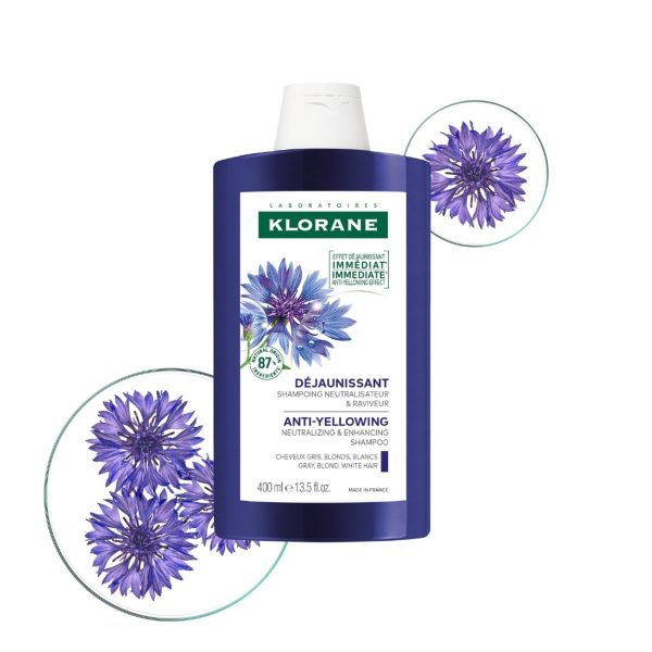 Klorane Centáurea Shampoo Para Cabello Blanco X 400ml