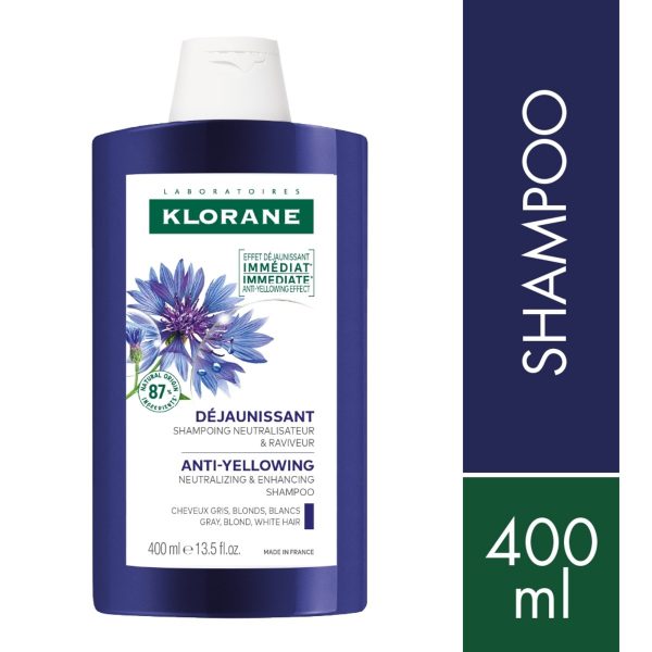 Klorane Centáurea Shampoo Para Cabello Blanco X 400ml