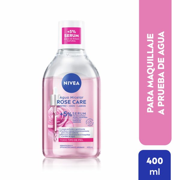 Nivea Rose Care Agua Micelar Bifásica X 400ml