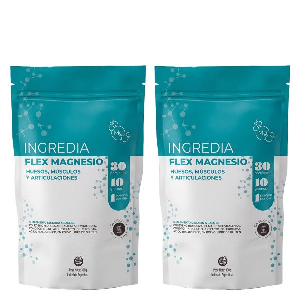 Pack 2 Ingredia Flex Magnesio Suplemento En Polvo