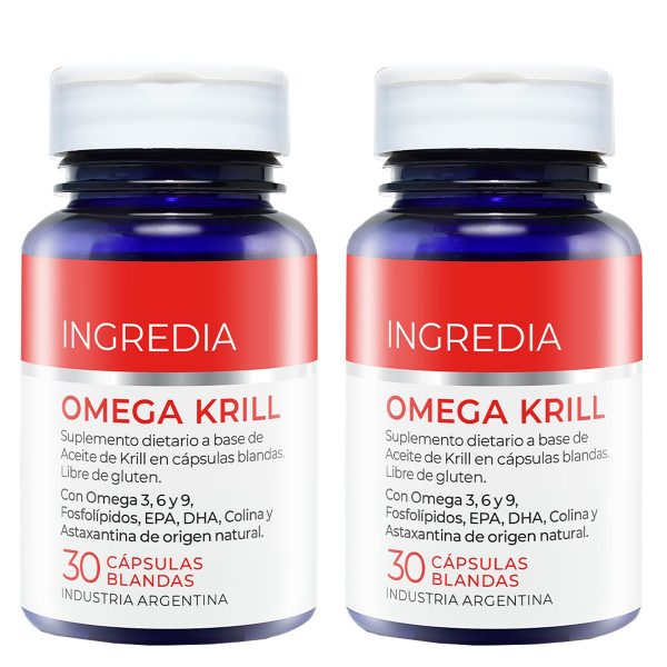 Pack 2 Ingredia Omega Krill Suplemento