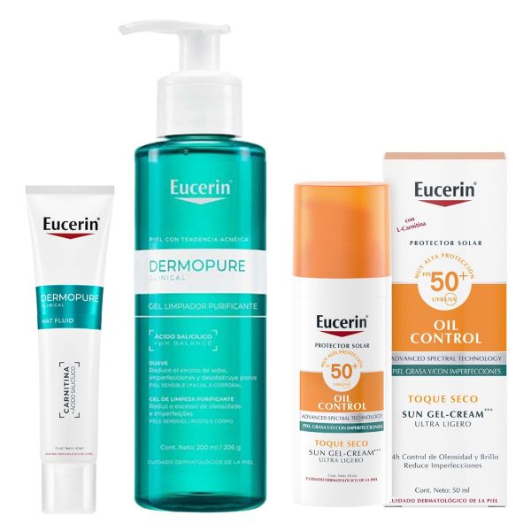 Rutina Eucerin Hidratación Facial Piel Grasa