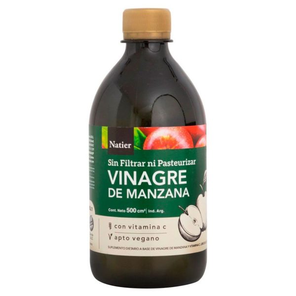 Natier Vinagre De Manzana + Vitamina C Bebible X 500ml