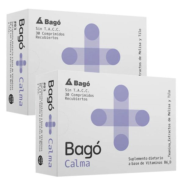 Pack 2 Bagó+ Calma Suplemento Dietario