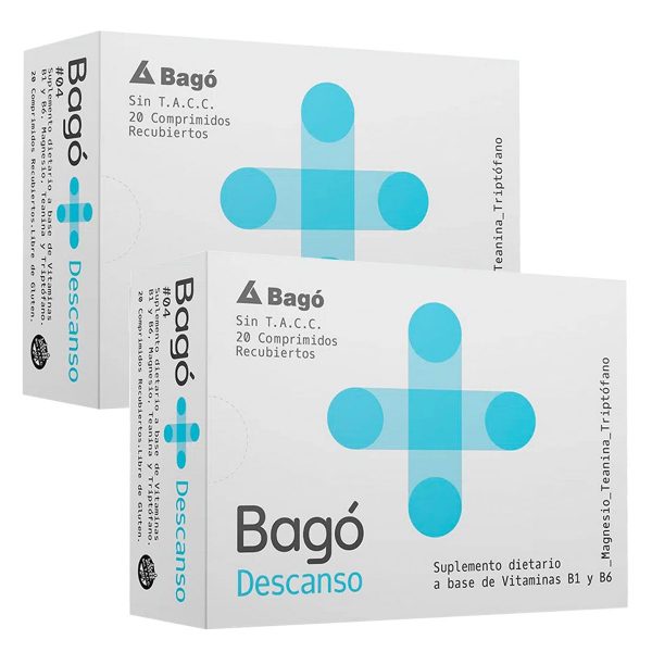 Pack 2 Bagó+ Descanso Suplemento Dietario
