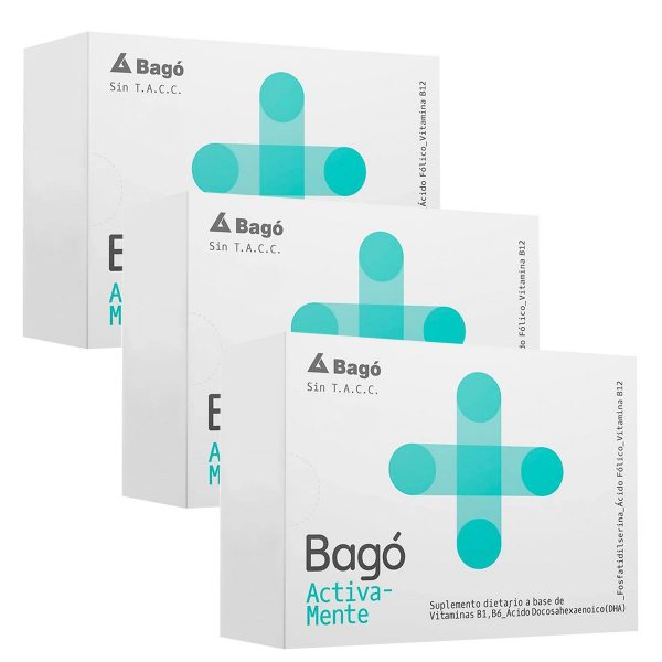 Pack 3 Bagó+ Activamente Suplemento Dietario