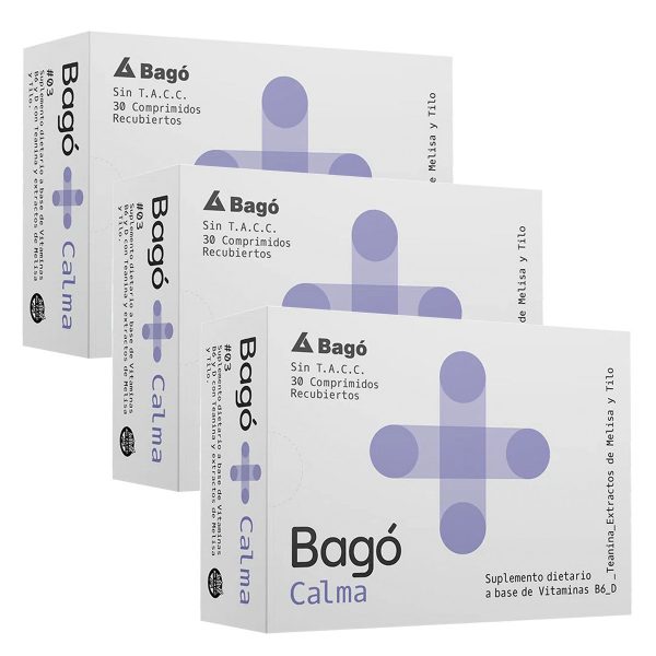 Pack 3 Bagó+ Calma Suplemento Dietario