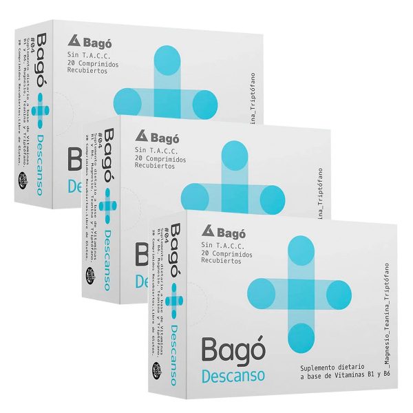 Pack 3 Bagó+ Descanso Suplemento Dietario