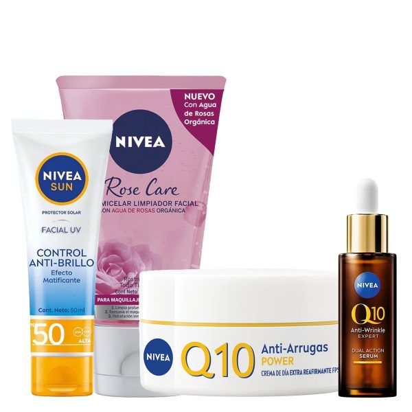 Rutina Nivea Facial Q10 Con Protección Solar