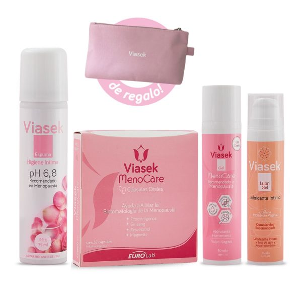 Viasek Set Menopausia 2 + Neceser Rosa De Regalo