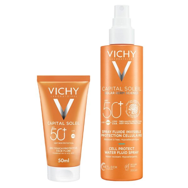 Vichy Capital Soleil Combo Spray Corporal + Toque Seco Color
