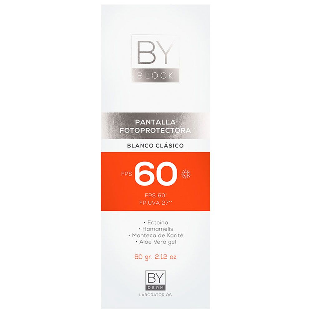 By Block Pantalla Fotoprotectora Blanco Fps60 Crema Vto 01-27