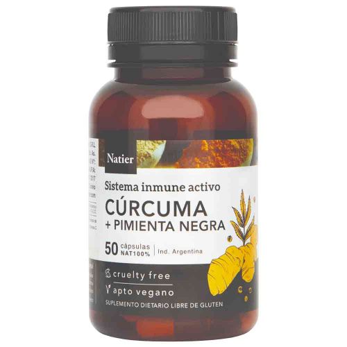 Natier Cúrcuma + Pimienta Negra Cápsulas