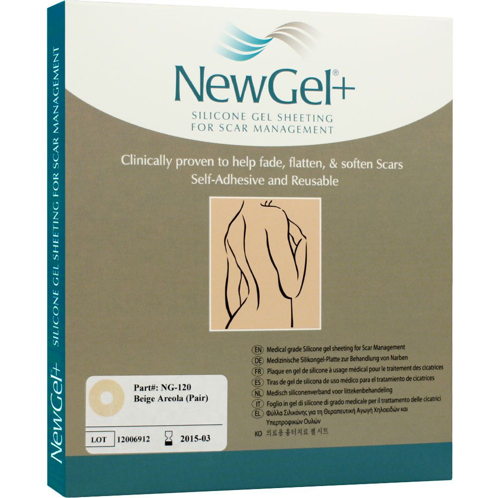 [ARCHIVADO] Newgel+ Láminas De Silicona Cicatrices Busto Color Beige
