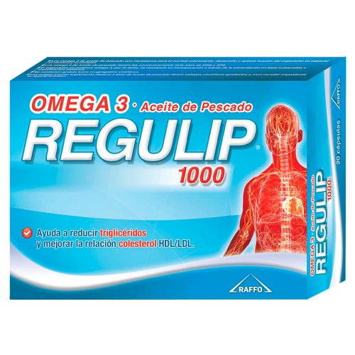 Regulip 1000 Omega 3 X 20 Cápsulas