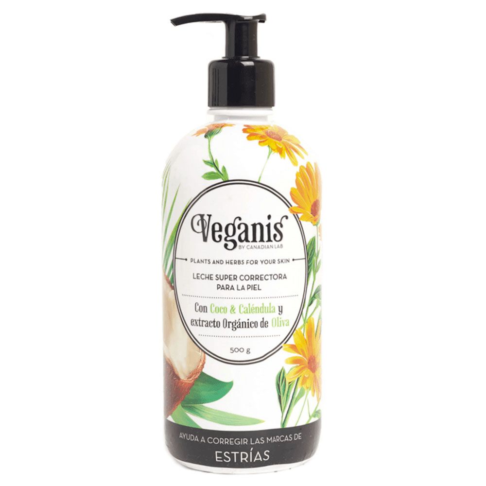 Veganis Leche Correctora Coco, Caléndula Y Oliva