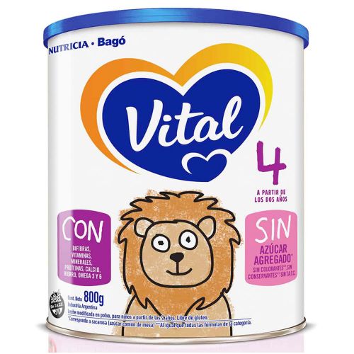 Vital 4 Leche Polvo Nueva Fórmula A Partir De 2 Años