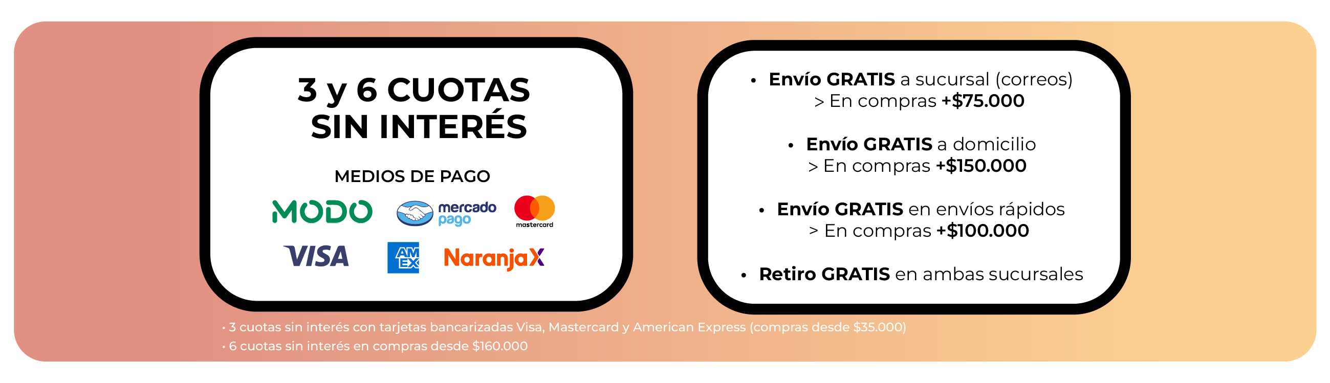 MEDIOS DE PAGO Y ENVIOS